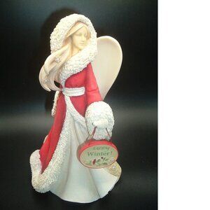 NEW Enesco Heart of Christmas Winter Angel Happy Winter NEW IN BOX NOS 2015
